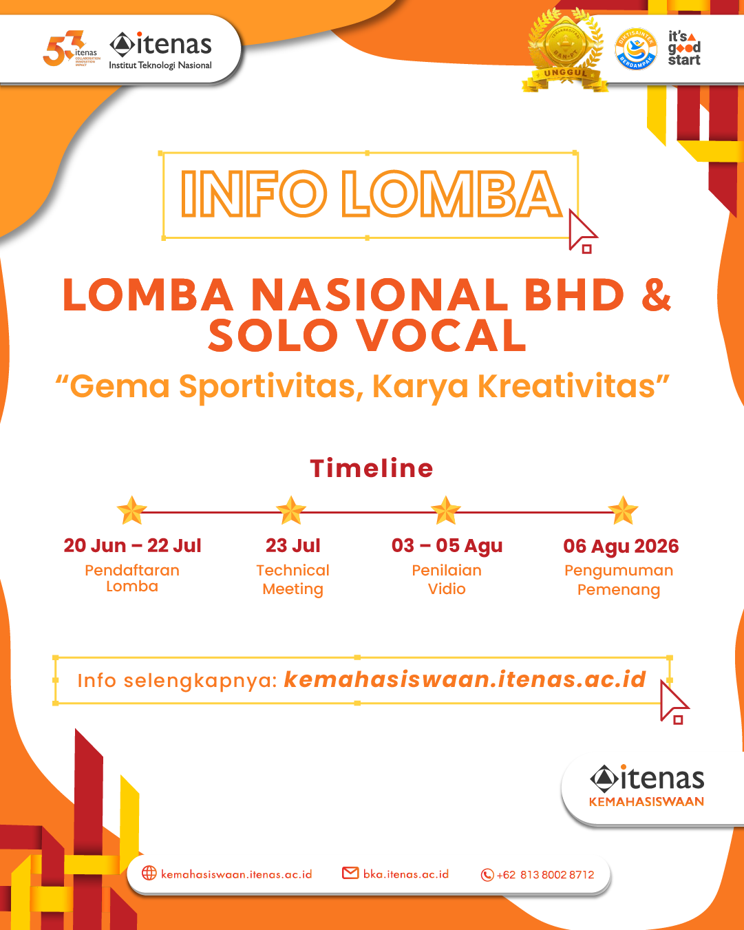 Lomba Nasional BHD dan Solo Vocal (Online) Dies Natalis Ke-4 STIKes RS. Dustira Tahun 2026